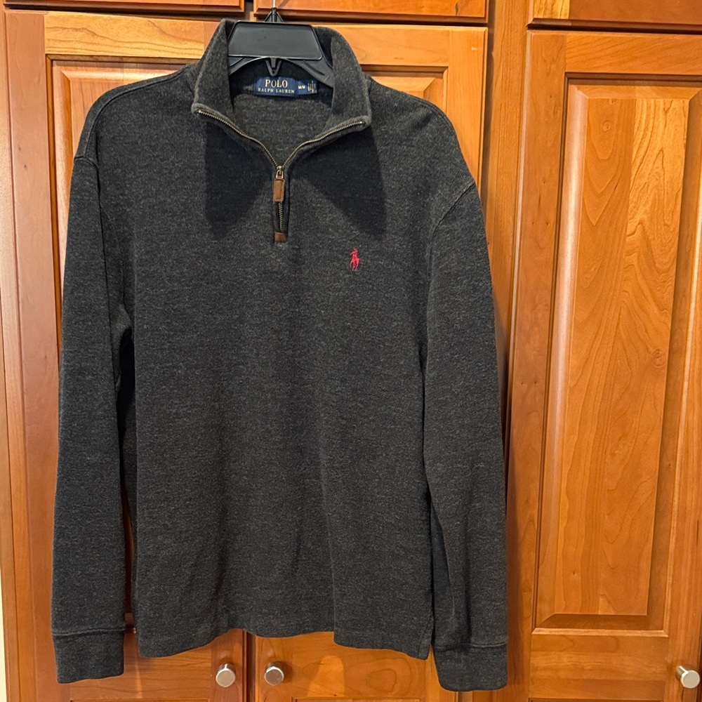 Ralph Lauren Charcoal Gray Quarter-Zip men’s Pullover